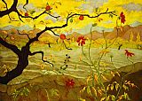 Famous Apple Paintings - Apple Tree with Red Fruit by paul ranson